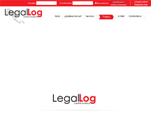 Tablet Screenshot of legallog.net